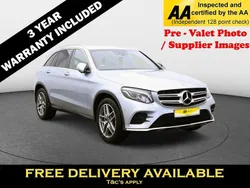 Silver Used 2018 Mercedes GLC220 AMG line SUV | £18,995 (Fair price)