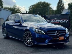 Blue Used 2015 Mercedes C250 AMG Line Premium Plus Estate | £10,890 (Fair price)
