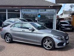 Silver Used 2015 Mercedes C200 AMG line Sedan | £12,990 (Fair price)