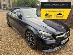 Blue Used 2018 Mercedes C200 AMG Line Premium Cabriolet | £18,990 (Fair price)