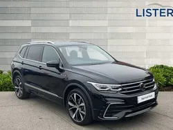 Deep black Used 2024 VW Tiguan Allspace R-line SUV | £35,790 (Expensive)