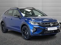 Reef blue with flat black roof New 2025 VW Taigo Black Edition SUV | £27,490 (A bit pricey)