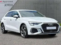 White Used 2023 Audi A3 S-Line Hatchback | £26,000 (Fair price)