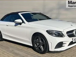 White Used 2020 Mercedes C300 AMG Line Premium Cabriolet | £26,790 (Fair price)