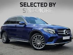 Brilliant blue Used 2017 Mercedes GLC250 AMG line SUV | £20,995 (Fair price)