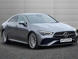 Mountain grey Used 2025 Mercedes CLA220 AMG Line Premium Sedan | £31,490 (Fair price)