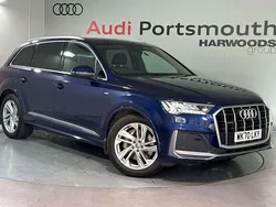 Blue Used 2020 Audi Q7 S-Line SUV | £38,490 (Fair price)