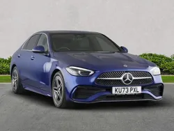 Blue Used 2024 Mercedes C200 AMG line Sedan | £28,599 (Expensive)