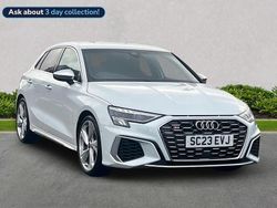 White Used 2023 Audi S3 Sportback Comfort Hatchback | £32,311 (Fair price)