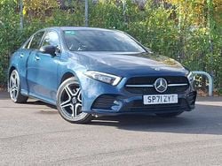 Blue Used 2021 Mercedes A250 AMG Line Premium Sedan | £20,498 (Fair price)