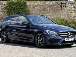 Blue Used 2017 Mercedes C250 AMG Line Premium Plus Estate | £16,950 (Fair price)