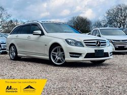 White Used 2012 Mercedes C200 AMG Estate | £9,950