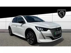 White Used 2021 Peugeot e-208 Premium Hatchback | £13,495 (Fair price)