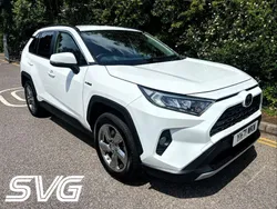 White Used 2021 Toyota RAV4 Hybrid Design SUV | £25,395 (A bit pricey)