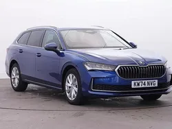 Cobalt blue metallic Used 2025 Skoda Superb SE Technology Estate | £28,977 (A bit pricey)