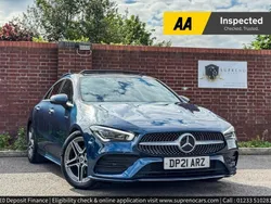 Blue Used 2021 Mercedes CLA180 AMG Line Premium Plus Sedan | £22,999 (Fair price)