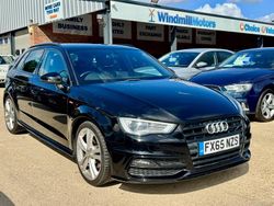 Black Used 2015 Audi A3 Sportback S-Line Hatchback | £7,250 (A bit pricey)
