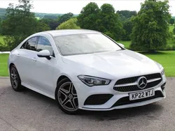 Digital white metallic Used 2022 Mercedes 220 AMG line Coupe | £24,449 (Good price)