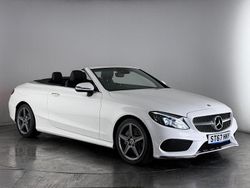 White Used 2017 Mercedes C250 AMG line Cabriolet | £17,800 (Fair price)