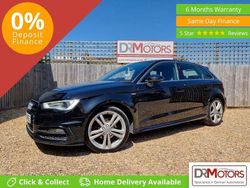 Black Used 2013 Audi A3 Sportback S-Line Hatchback | £7,740 (A bit pricey)