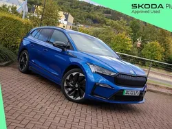 Race blue metallic Used 2022 Skoda Enyaq iV SportLine SUV | £27,990 (Fair price)