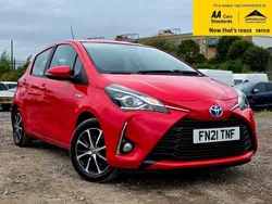 Red Used 2021 Toyota Yaris Hybrid Hatchback | £11,088 (Good price)