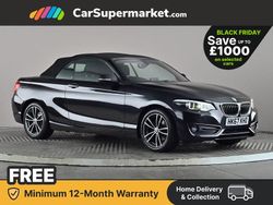 Black Used 2017 BMW 218 Sport Line Cabriolet | £11,197 (Fair price)