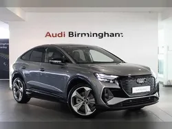 Typhoon grey Used 2024 Audi Q4 Sportback e-tron Black Edition SUV | £39,500