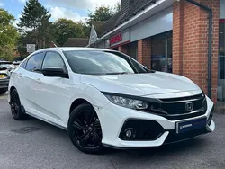Platinum white Used 2019 Honda Civic Sport Hatchback | £11,950 (Fair price)