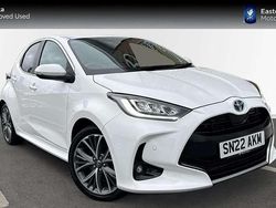 White Used 2022 Toyota Yaris Hybrid Hatchback | £18,299 (A bit pricey)