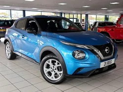 Vivid blue Used 2021 Nissan Juke N-Connecta SUV | £13,789 (Good price)