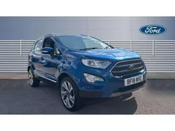 Blue Used 2018 Ford Ecosport Titanium SUV | £8,127 (Fair price)