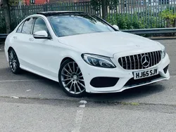 White Used 2015 Mercedes C250 AMG Line Premium Plus Sedan | £13,275 (Expensive)