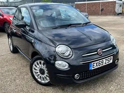 Black Used 2019 Fiat 500 Lounge Hatchback | £7,551 (Fair price)