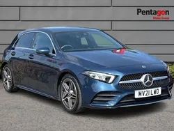 Blue Used 2021 Mercedes A180 Executive Hatchback | £17,999 (Fair price)