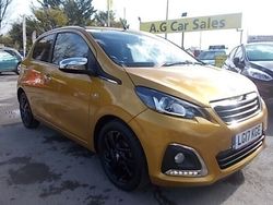 Yellow Used 2017 Peugeot 108 Allure Hatchback | £6,495 (A bit pricey)