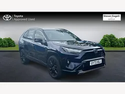 Blue/black Used 2023 Toyota RAV4 Hybrid SUV | £36,149 (Expensive)