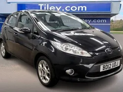 Black Used 2012 Ford Fiesta Zetec Hatchback | £4,590 (Fair price)