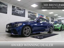 Blue Used 2020 Mercedes C300 AMG Line Premium Cabriolet | £24,500 (Fair price)