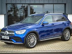 Blue Used 2020 Mercedes GLC300 AMG Line Premium Estate | £30,945 (Fair price)