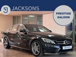 Black Used 2017 Mercedes C220 AMG line Sedan | £12,694 (Fair price)