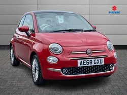 Red Used 2018 Fiat 500 Lounge Hatchback | £6,657 (Fair price)