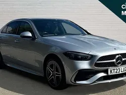 Silver Used 2023 Mercedes C300e AMG Line Premium Plus Sedan | £30,593 (Good price)