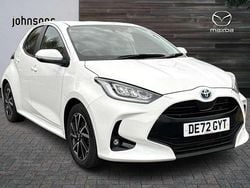White Used 2022 Toyota Yaris Hybrid Design Hatchback | £16,788 (Fair price)