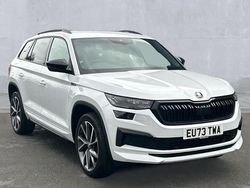 Moon white metallic Used 2024 Skoda Kodiaq SportLine SUV | £28,950 (Good price)