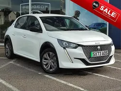 White Used 2023 Peugeot e-208 Allure+ Hatchback | £16,995 (Expensive)