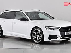 Glacier white Used 2021 Audi A6 Black Edition Estate | £26,680 (Fair price)