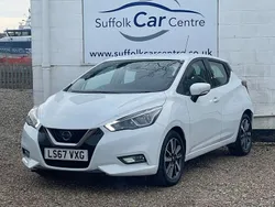 White Used 2017 Nissan Micra Acenta Hatchback | £7,295 (Fair price)