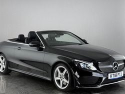 Black Used 2018 Mercedes C250 AMG line Cabriolet | £16,450 (Good price)