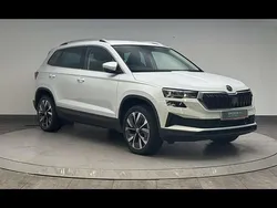 Moon white metallic Used 2022 Skoda Karoq SE L SUV | £23,158 (Fair price)